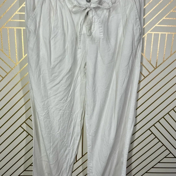 House of Harlow 1960‎ White Cropped Drawstring Pants Size US Small - Picture 4 of 12